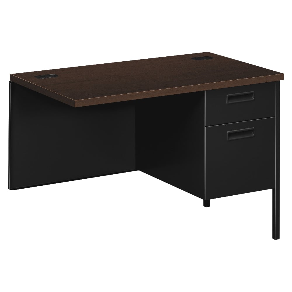 HON Metro Classic 42inW Right Desk Return, Mocha/Black MPN:P3235RMOP