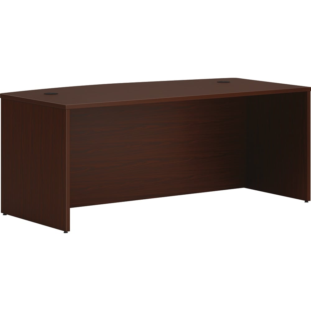 HON Mod 72inW Bowfront Computer Desk, Mahogany MPN:HONLDS7236BLT1