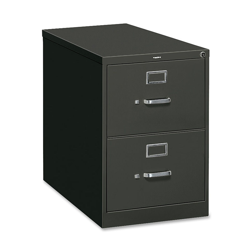 HON 26-1/2inD Vertical 2-Drawer Legal-Size File Cabinet With Lock, Charcoal MPN:312CPS