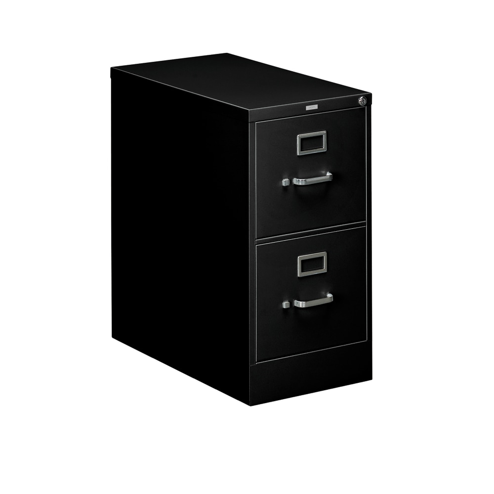 HON 310 26-1/2inD Vertical 2-Drawer Letter-Size File Cabinet, Black MPN:312P-P