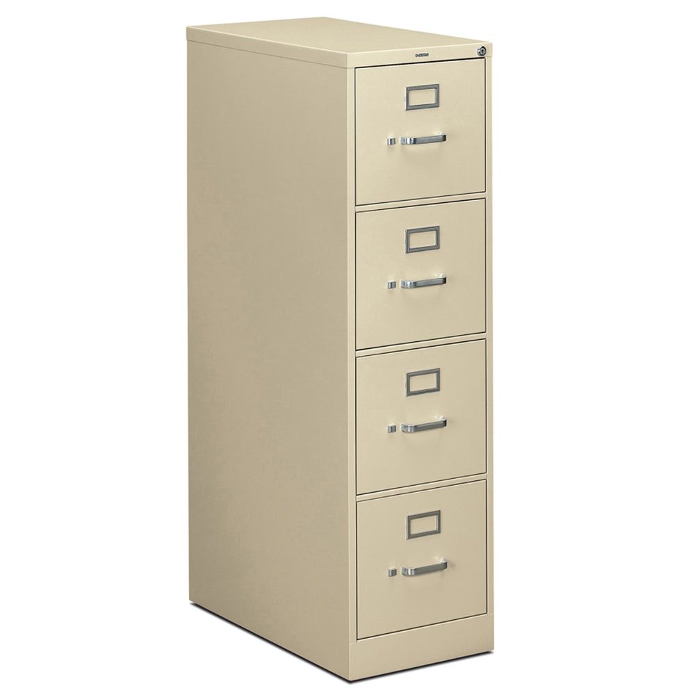 HON 310 26-1/2inD Vertical 4-Drawer Letter-Size File Cabinet, Putty MPN:314P-L