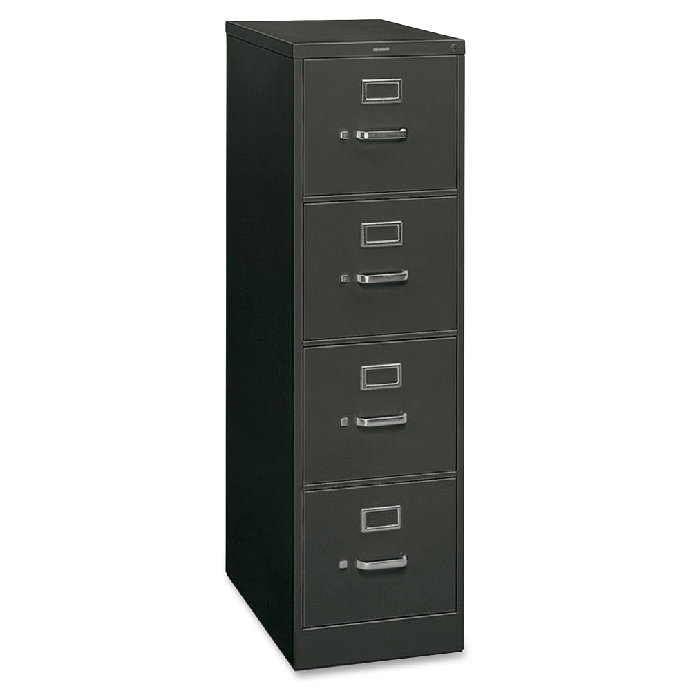 HON 310 Locking 26-1/2inD Vertical 4-Drawer File Cabinet, Charcoal MPN:314PS