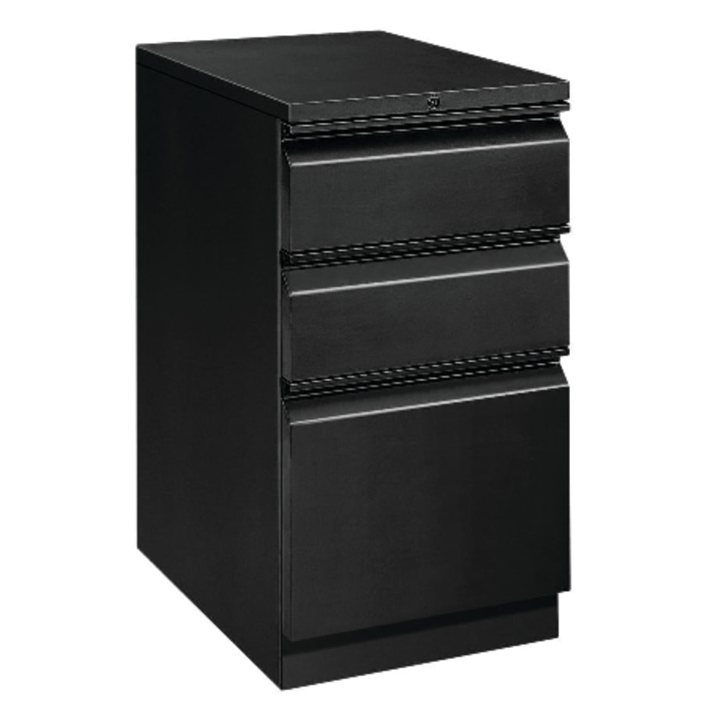 HON Efficiencies 19-7/8inD Vertical Mobile Pedestal File Cabinet, Black MPN:33720RP