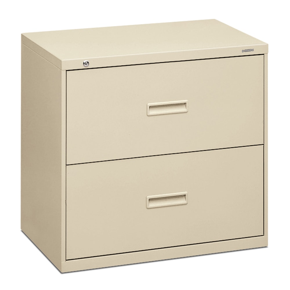 basyx by HON 400 30inW x 19-1/4inD Lateral 2-Drawer File Cabinet, Putty MPN:432L-L