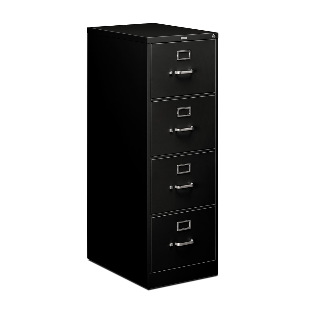 HON 510 25inD Vertical 4-Drawer File Cabinet, Legal, Black MPN:H514C.P.P