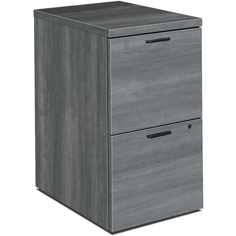 HON 10500 28inD 2-Drawer Mobile File Cabinet, Gray MPN:HON105104LS1