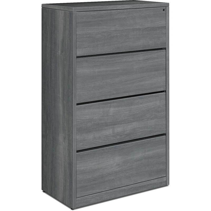 HON 10500 20inW x 59-1/8inD Lateral 4-Drawer File Cabinet, Gray MPN:HON10516LS1