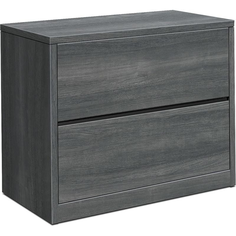 HON 10500 36inW x 20inD Lateral2-Drawer File Cabinet, Sterling Ash MPN:HON10563LS1