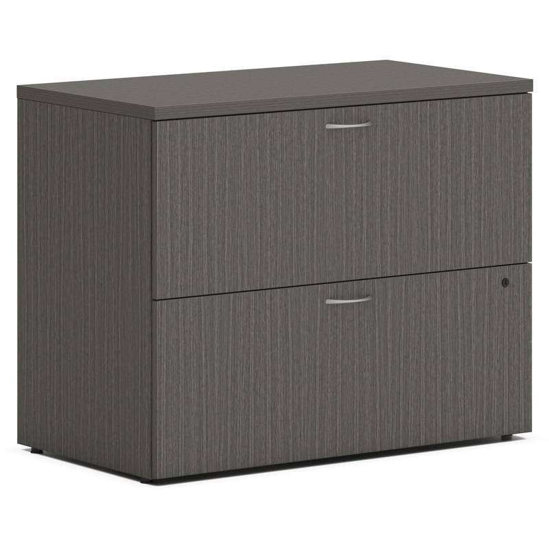 HON MOD Desk 36inW x 20inD Lateral 2-Drawer File Cabinet With Removable Top, Slate Teak MPN:HONLLF3620L2LS1