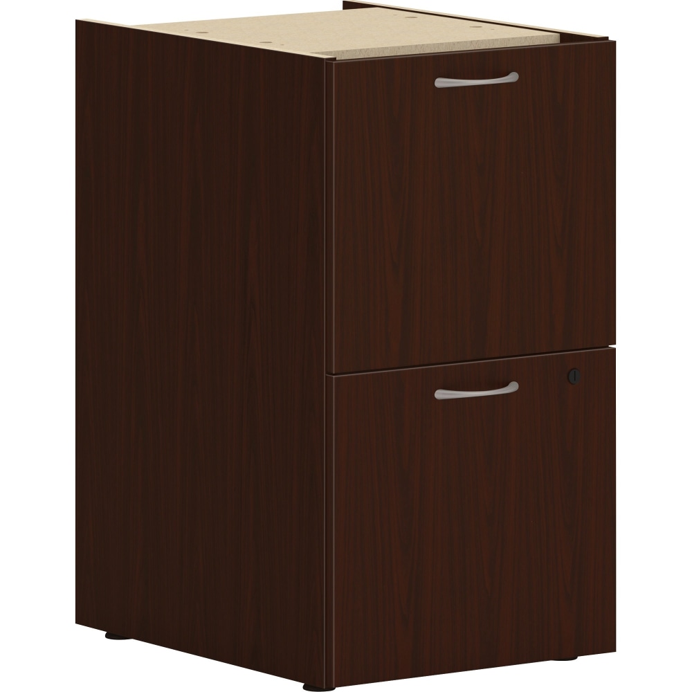 HON Mod 20inD Vertical 2-Drawer Support File Pedestal File Cabinet, Mahogany MPN:HONPLPSFFLT1