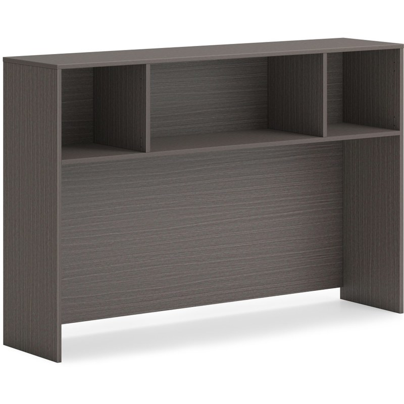 HON Mod 60inW Desk Hutch, Gray/Slate Teak MPN:HONLDH60LS