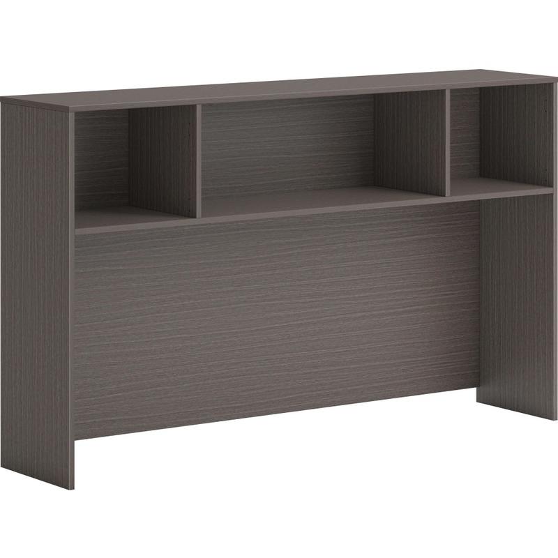 HON Mod 66inW Desk Hutch, Gray/Slate Teak MPN:HONLDH66LS1