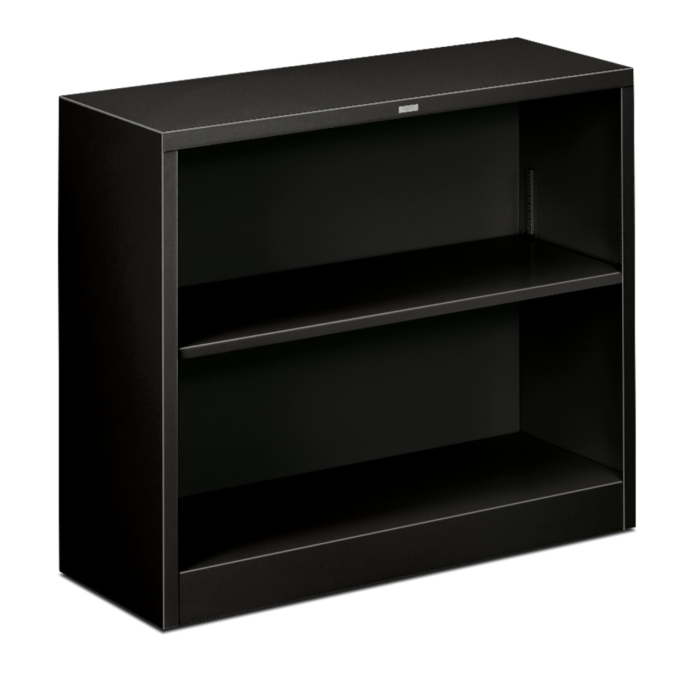 HON Brigade Steel Modular Shelving Bookcase, 2 Shelves, 29inH x 34-1/2inW x 12-5/8inD, Black MPN:S30ABC-P