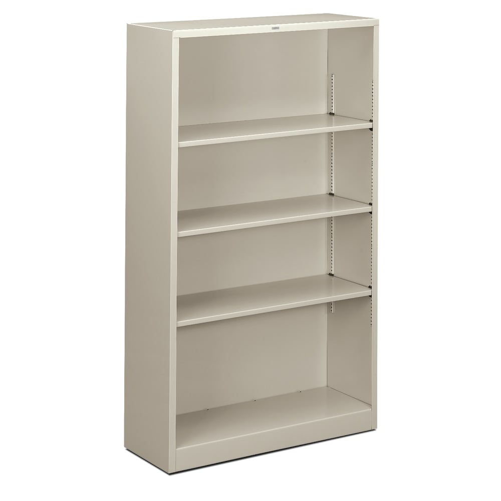 HON Brigade Steel Modular Shelving Bookcase, 4 Shelves, 60inH x 34-1/2inW x 12-5/8inD, Light Gray MPN:S60ABC-Q