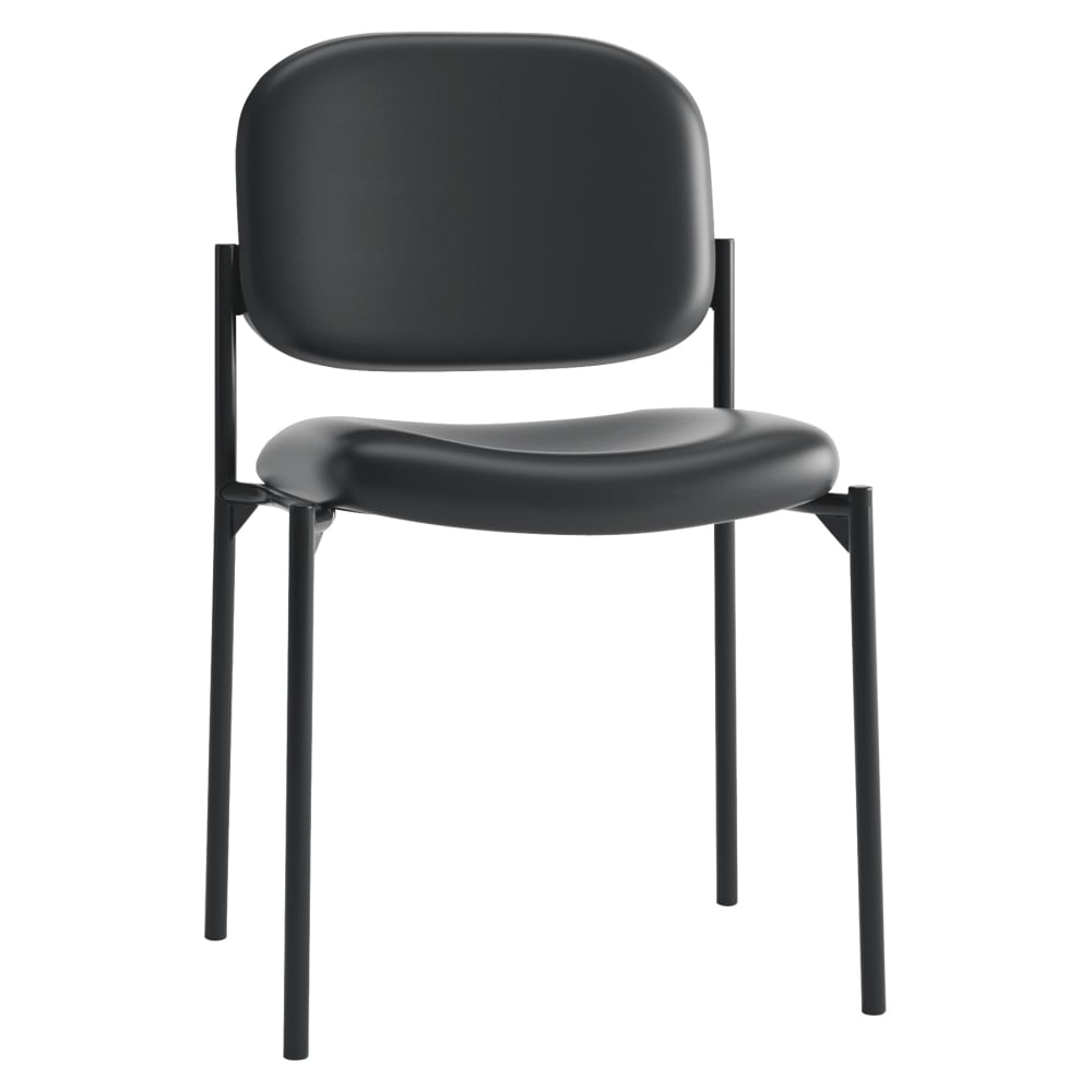 HON Scatter SofThread Armless Stacking Guest Chair, Black MPN:VL606SB11