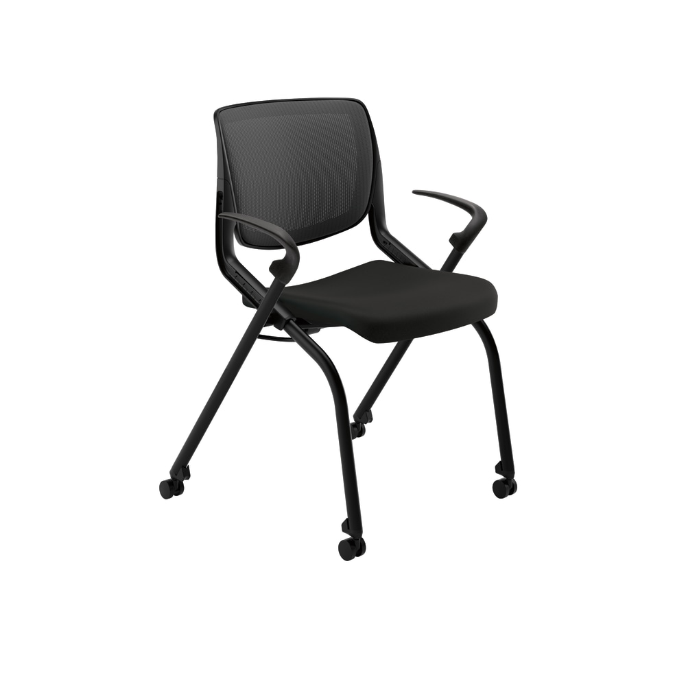 HON Motivate Nesting/Stacking Flex-Back Chair, Black MPN:MN202ONCU10