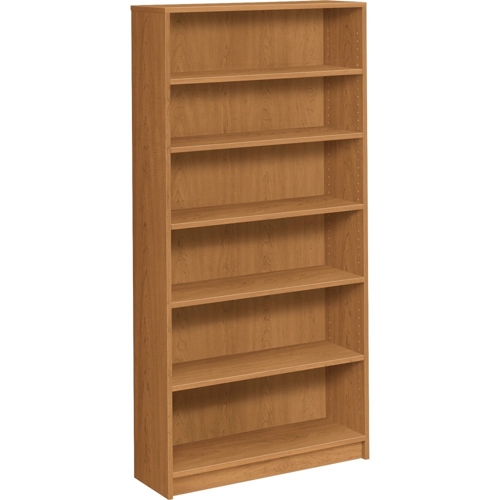 HON 1870-Series Laminate Bookcase, 6 Shelves Harvest MPN:1876C