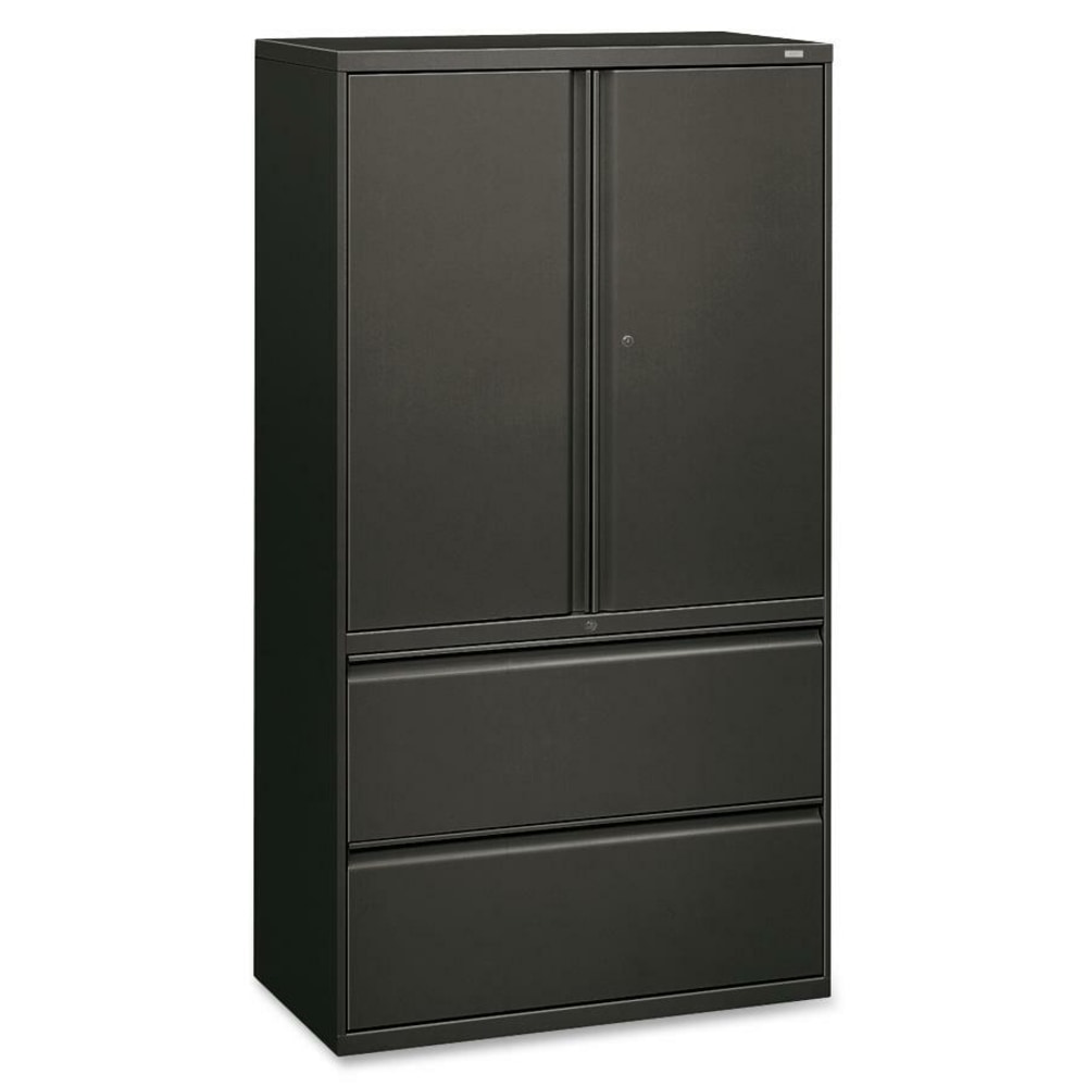 HON 800 Series Storage Cabinet With Lateral File, 36in Wide, Charcoal MPN:885LSS