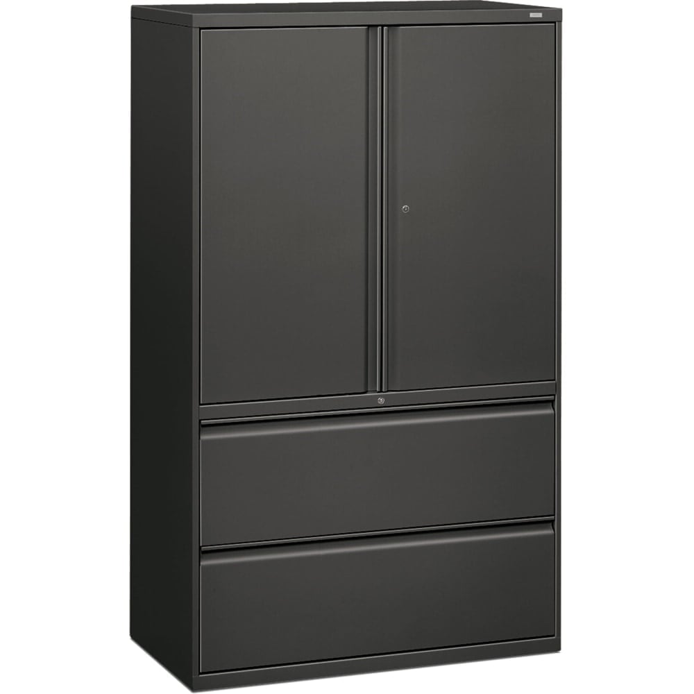 HON 800 Series Storage Cabinet With Lateral File, 42inW, Charcoal MPN:895LSS