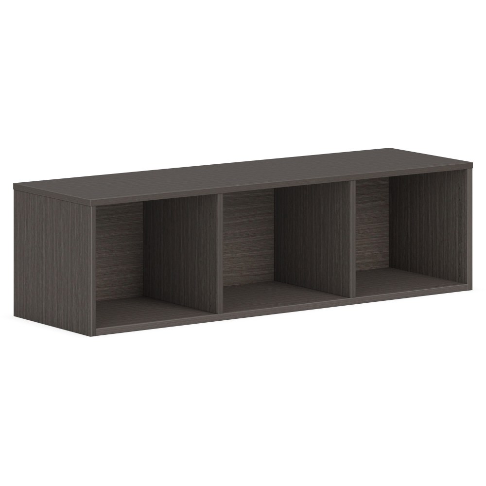 HON Mod Wall Mounted Storage /// Open /// 48inW /// Slate Teak Finish - 48in x 14in x 39.8in - Finish: Slate Teak MPN:HONPLWMH48LS1