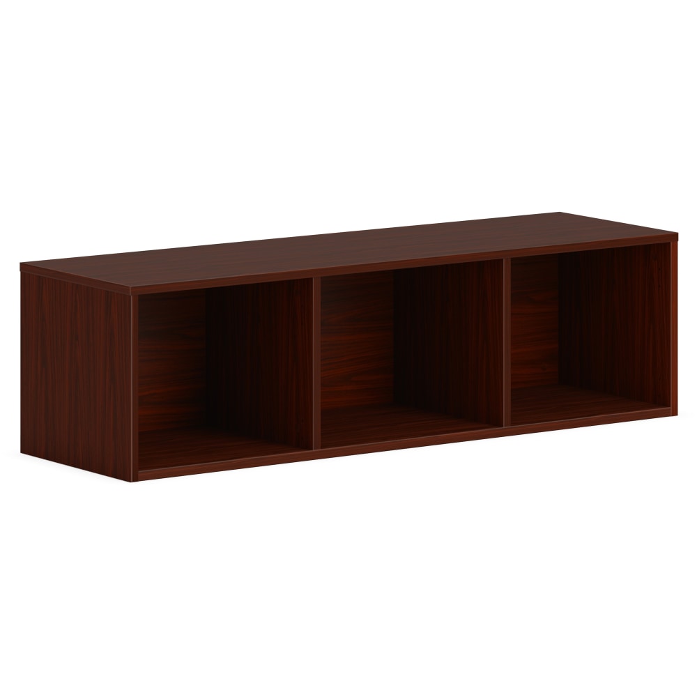 HON Mod Wall Mounted Storage /// Open /// 48inW /// Traditional Mahogany Finish - 48in x 14in39.8in - Finish: Mahogany MPN:HONPLWMH48LT1