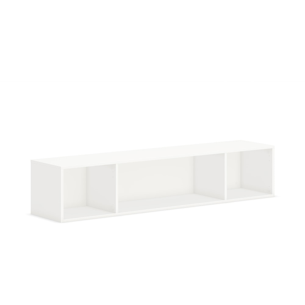 HON Mod Wall Mounted Storage /// Open /// 66inW /// Simply White Finish - 66in x 14in x 39.8in - Finish: Simply White MPN:HONPLWMH66LP1