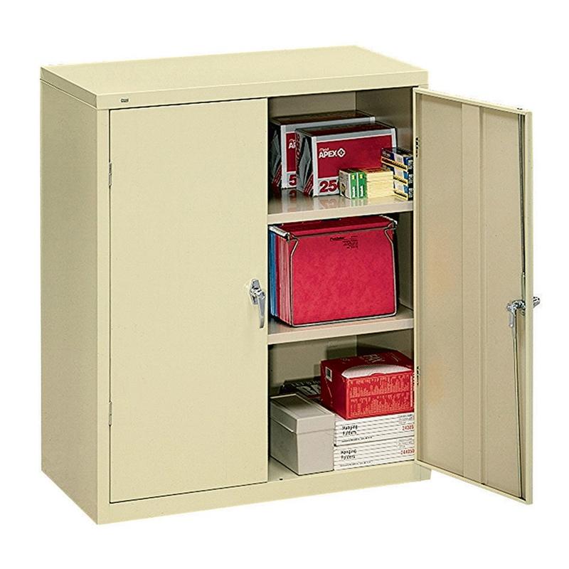 HON Brigade Storage Cabinet, 2 Adjustable Shelves, 41 3/4inH x 36inW x 18 1/4inD, Putty MPN:SC1842-L