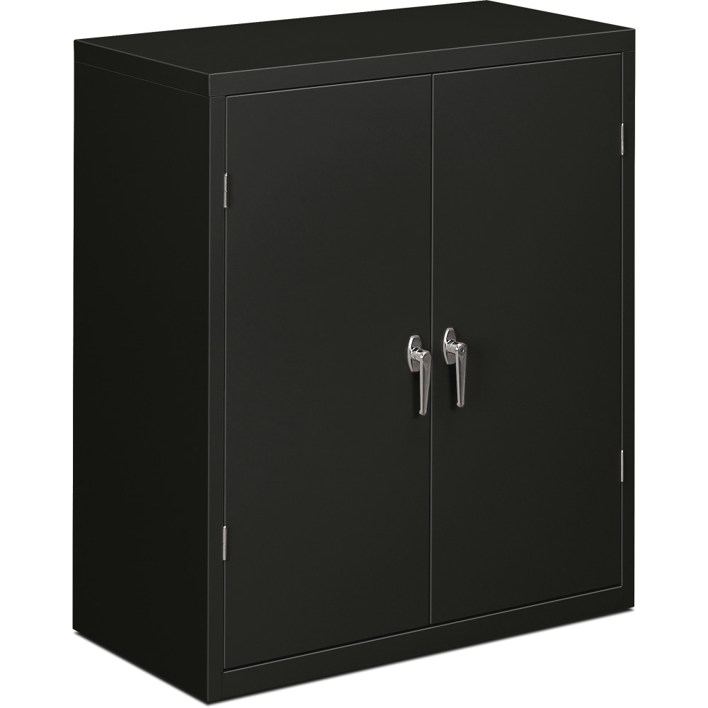 HON Brigade Storage Cabinet, 2 Adjustable Shelves, 41 3/4inH x 36inW x 18 1/4inD, Black MPN:SC1842-P