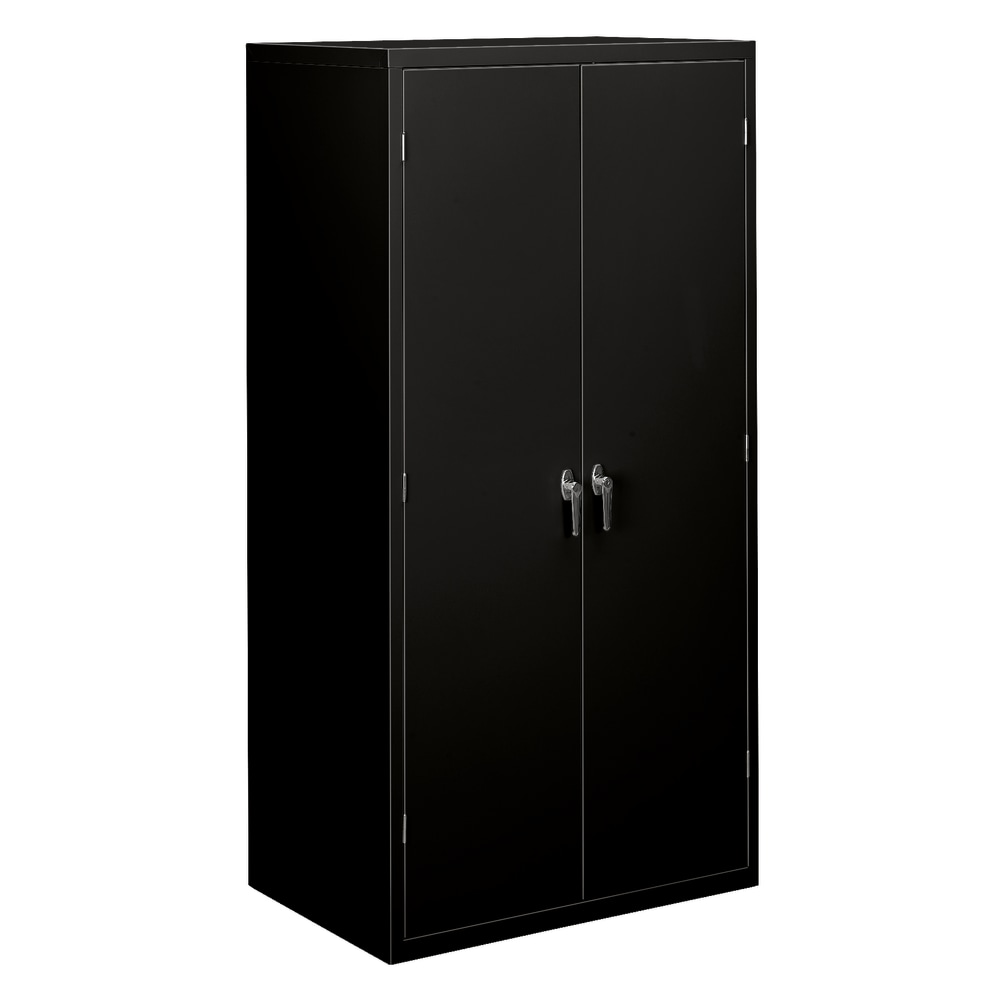 HON Brigade Storage Cabinet, 5 Adjustable Shelves, 72inH x 36inW x 24-1/4inD, Black MPN:SC2472P