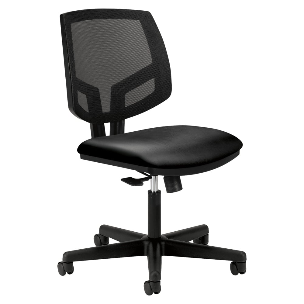 HON Volt Mesh Bonded Leather Mid-Back Task Chair, Black MPN:5711SB11T