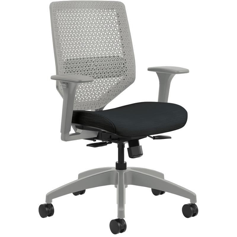 HON Solve Fabric Mid-Back Task Chair, Ink/Titanium MPN:HONSVR1AILC10TK