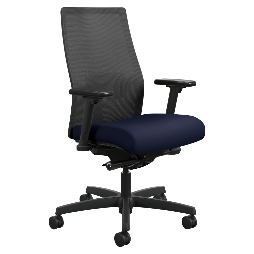 HON Ignition 2.0 Mesh Task Chair, Advanced Synchro-Tilt Control, Black/Navy MPN:I2M2AMLC98TK