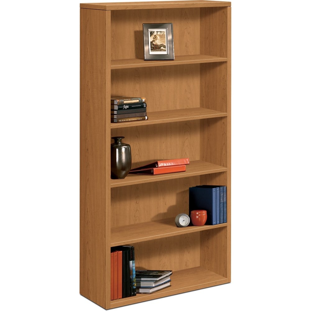 HON 10500 71inH 5-Shelf Bookcase, Harvest Cherry MPN:105535CC