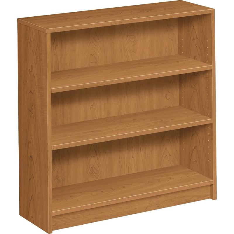 HON 1870 36inH 3-Shelf (2 Adjustable) Bookcase, Harvest MPN:1872C