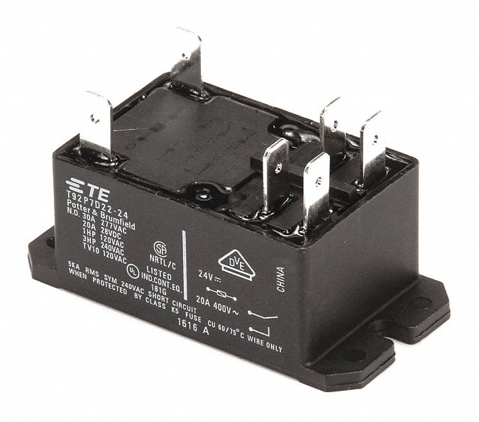 Relay 2 Pole 30A 24VDC MPN:00-087714-042-5