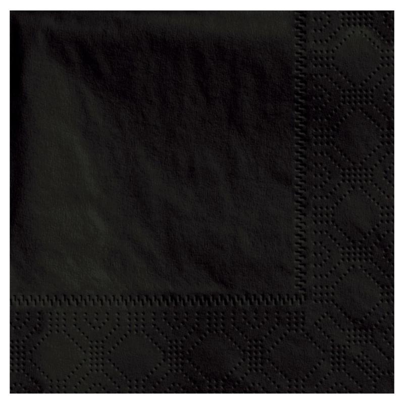 Hoffmaster Napkins, 4-3/4in x 4-3/4in, Black, Case Of 1,000 Napkins (Min Order Qty 2) MPN:180313