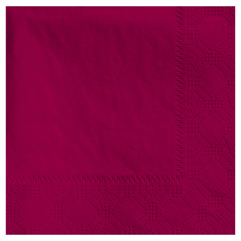 Hoffmaster Napkins, 4-3/4in x 4-3/4in, Burgundy, Case Of 1,000 Napkins (Min Order Qty 2) MPN:180324