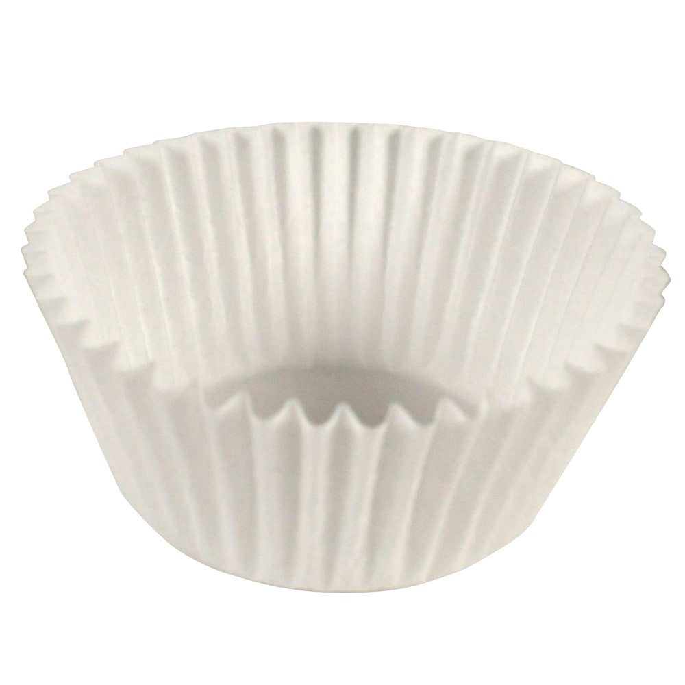 Hoffmaster Fluted Baking Cups, 3-1/2in x 1-5/8in, White, Case Of 10,000 Cups MPN:610010