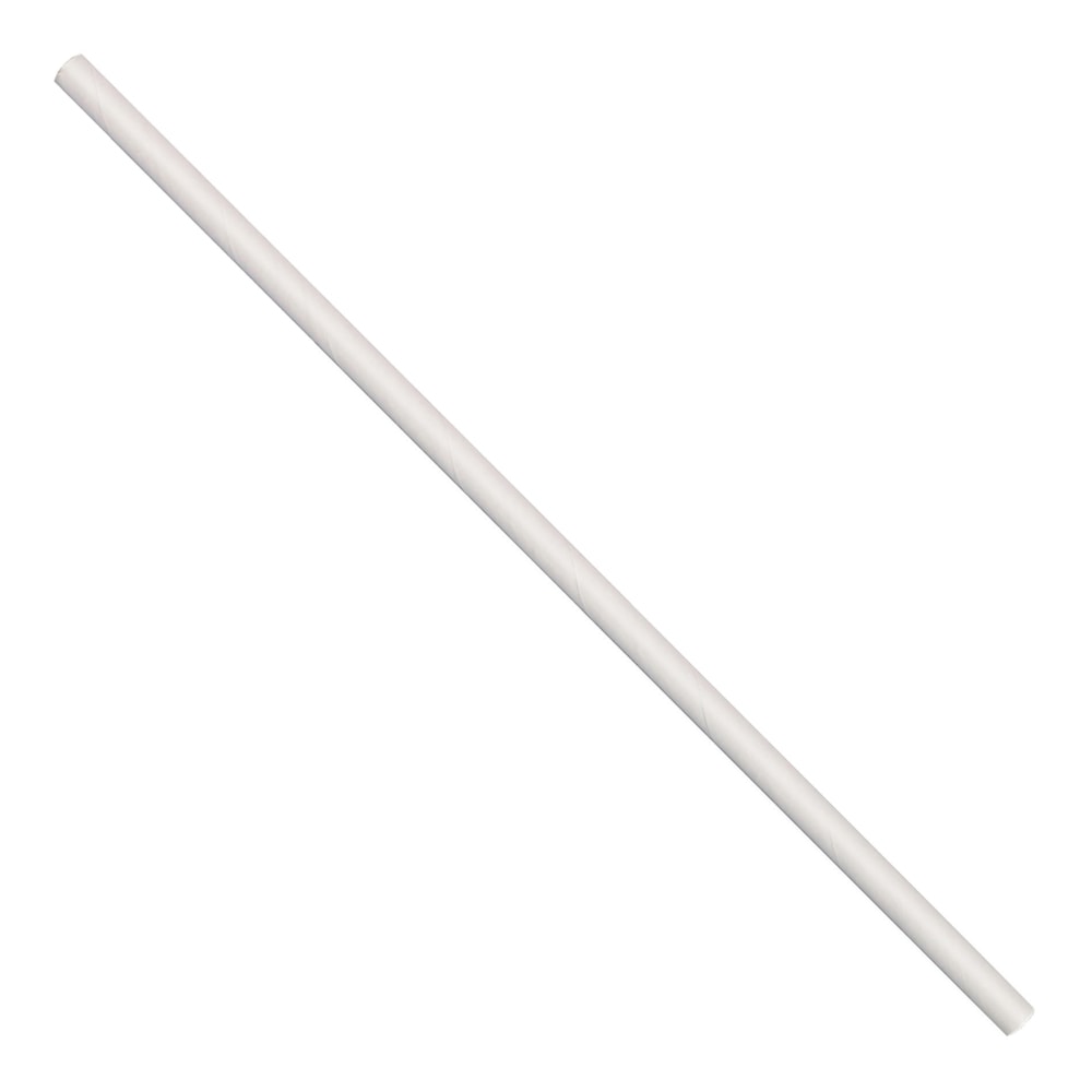 Hoffmaster Paper Straws, 7-3/4in, White, Pack Of 4,800 Straws MPN:600195