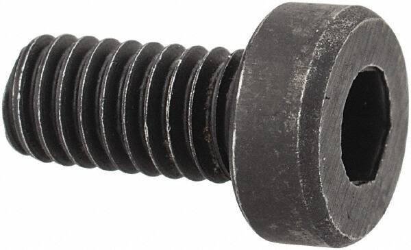 Hex Socket Cap Screw: M4x0.7 x 8.00 mm, Low Socket Cap, Alloy Steel, Black Oxide Finish MPN:69304