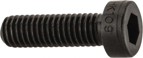 Low Head Socket Cap Screw: M6 x 1, 20 mm Length Under Head, Low Socket Cap Head, Hex Socket Drive, Alloy Steel, Black Oxide Finish MPN:69414