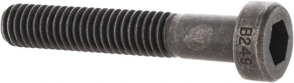 Low Head Socket Cap Screw: M6 x 1, 35 mm Length Under Head, Low Socket Cap Head, Hex Socket Drive, Alloy Steel, Black Oxide Finish MPN:69426