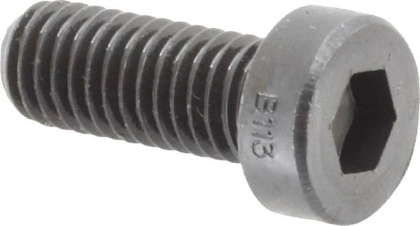 Low Head Socket Cap Screw: M8 x 1.25, 20 mm Length Under Head, Low Socket Cap Head, Hex Socket Drive, Alloy Steel, Black Oxide Finish MPN:69462