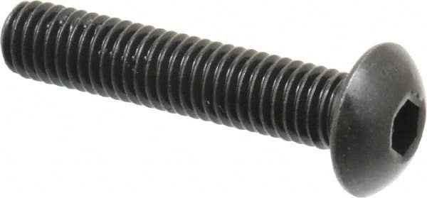 M5x0.80 25mm Length Under Head Hex Socket Drive Button Socket Cap Screw MPN:86023