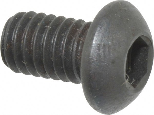 M6x1.00 10mm Length Under Head Hex Socket Drive Button Socket Cap Screw MPN:86027