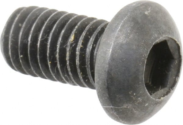 M6x1.00 12mm Length Under Head Hex Socket Drive Button Socket Cap Screw MPN:86029