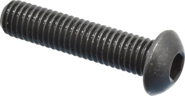 M8x1.25 35mm Length Under Head Hex Socket Drive Button Socket Cap Screw MPN:86050