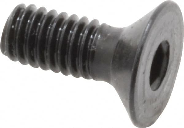 Flat Socket Cap Screw: Grade 12.9 Alloy Steel, Black Oxide Finish MPN:87028