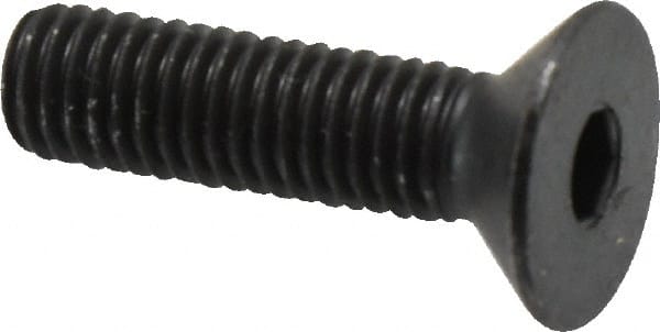 Flat Socket Cap Screw: M8x1.25, 12.9 Alloy Steel, Black Oxide Finish MPN:87136