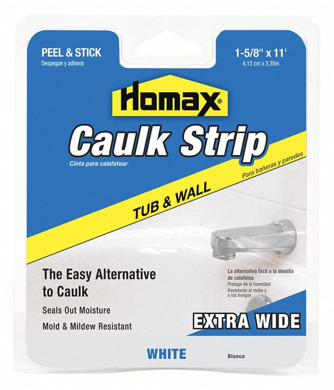 Hybrid Caulking Strip White Tub  Wall MPN:34040